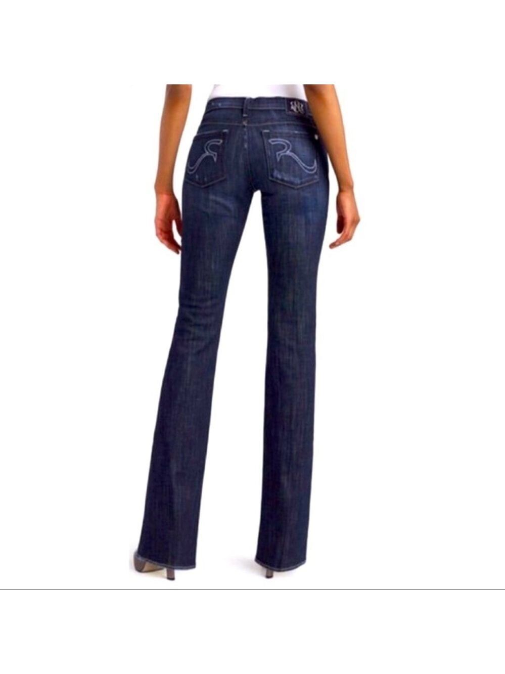 ROCK & Republic Brie Boot Cut blue denim jeans Sz 27